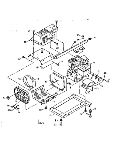 Sheet metal and base