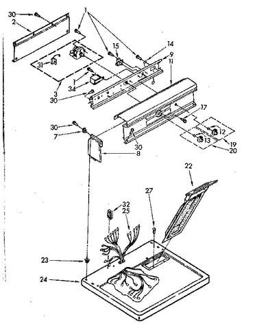 Top and console parts