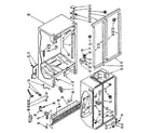 Kenmore 1068539521 cabinet parts diagram