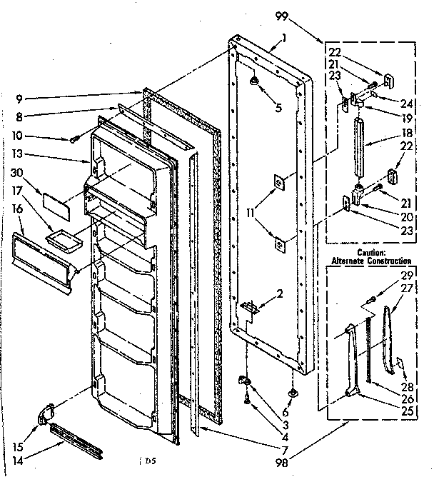 REFRIGERATOR DOOR PARTS