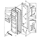 Kenmore 1068539711 refrigerator door parts diagram
