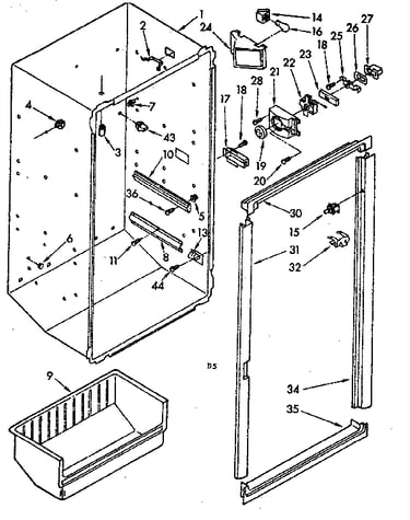 Breaker trim and liner parts