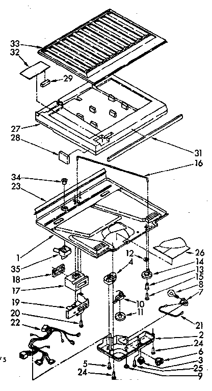 Compartment separator parts