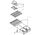 Kenmore 1068756330 shelf parts diagram