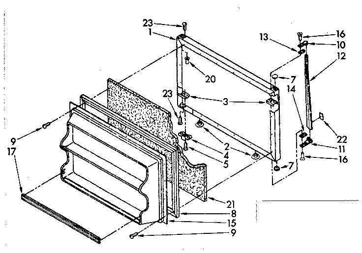 Freezer door parts