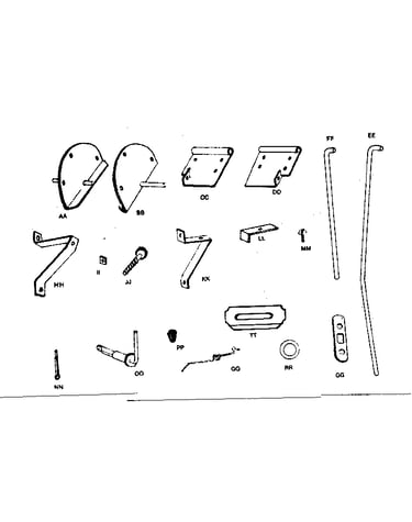 Lift mechanism parts and numbers