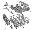 Kenmore 587701500 rack assembly diagram