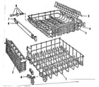 Kenmore 587701501 rack assembly diagram