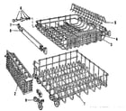 Kenmore 587797501 rack assembly diagram