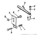 Craftsman 486290541 sears 32" leveling/snow blade hitch kit diagram