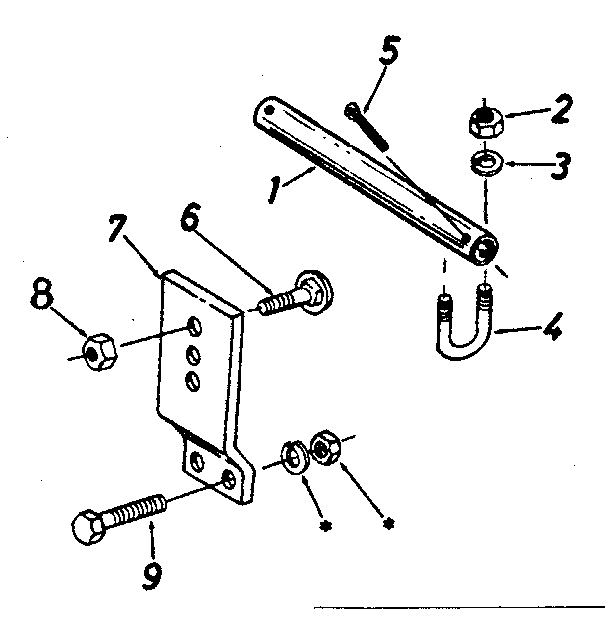 SEARS 32" LEVELING/SNOW BLADE HITCH KIT
