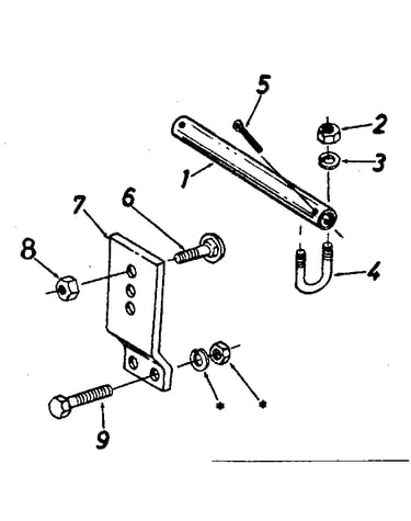 Sears 32" leveling/snow blade hitch kit