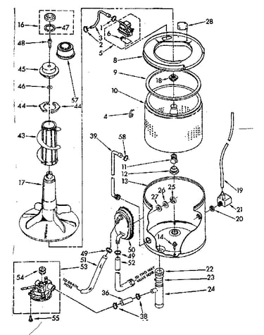 Tub and basket parts (suds only)