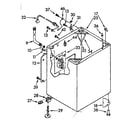 Kenmore 11083383210 cabinet parts diagram