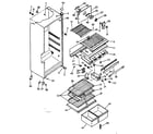 Kenmore 2538757220 cabinet parts diagram