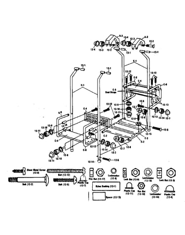 Lawn swing hardware bag #95618