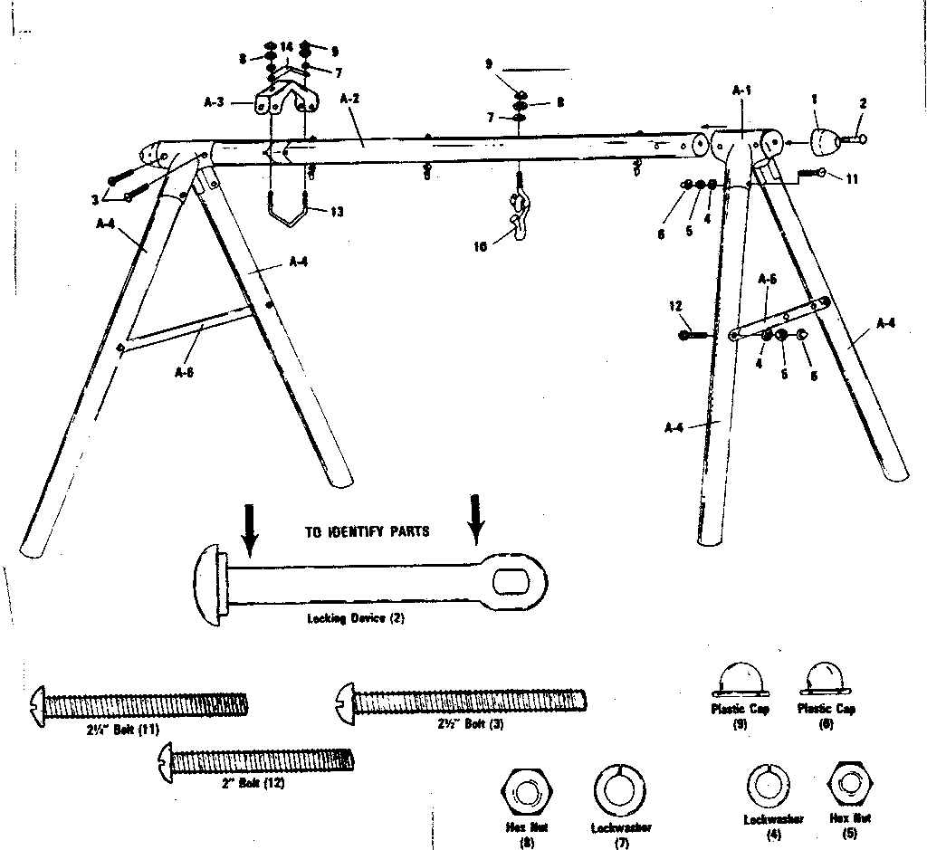 A-frame hardware bag #93616