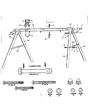 A-frame hardware bag #93616