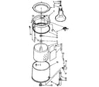 Kenmore 11084390710 tub and basket parts diagram