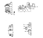 Sears 167431389 backwash valve, pump, fillport, lint pot assembly diagram