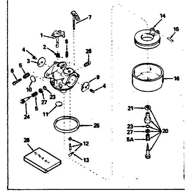 CARBURETOR NO. 632370