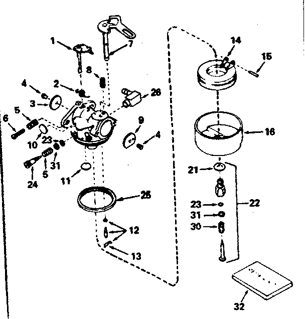 CARBURETOR NO. 632107