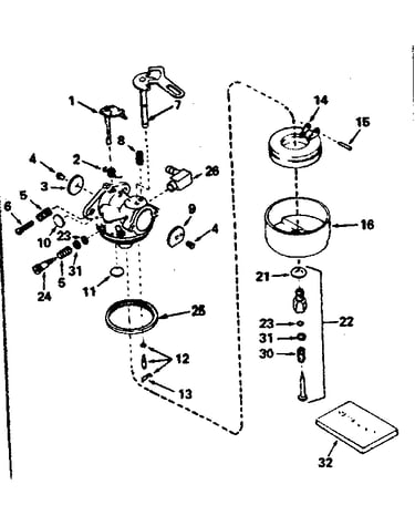 Carburetor no. 632107
