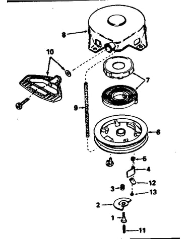 Rewind starter no. 590576
