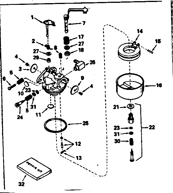Carburetor no. 631923