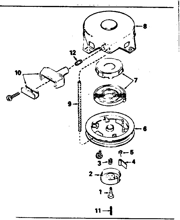 Rewind starter no. 590420a