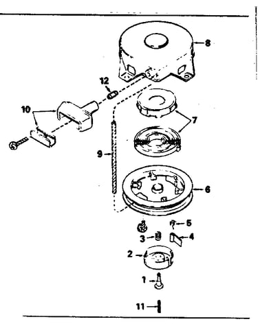 Rewind starter no. 590420a