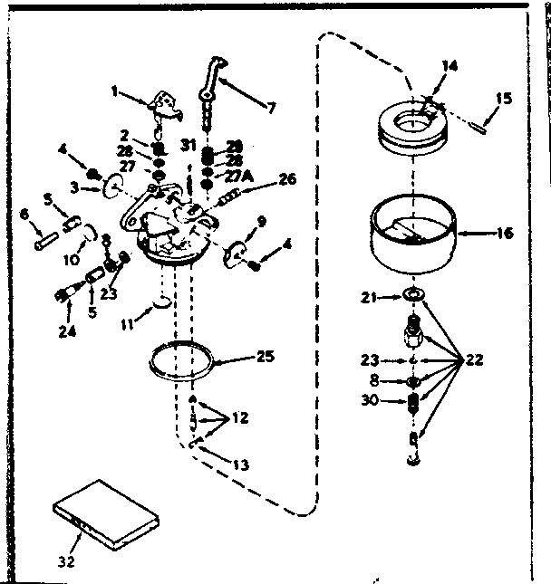 CARBURETOR NO. 632272