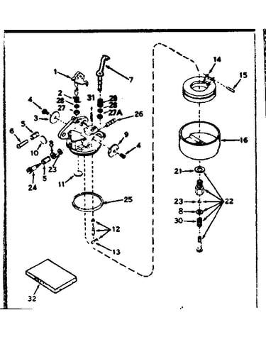 Carburetor no. 632272