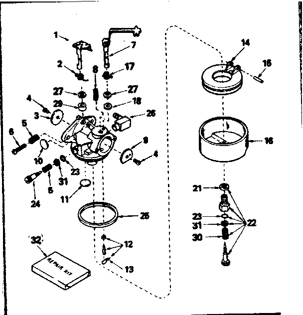 Carburetor no. 631921