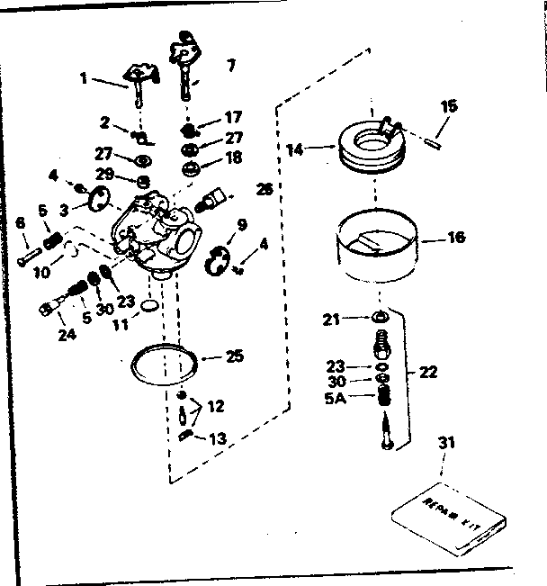 Carburetor no. 632254