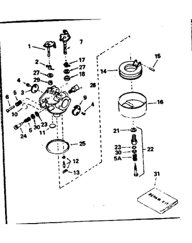 Carburetor no. 632254