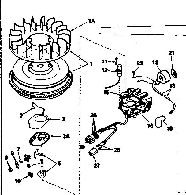 ALTERNATOR MAGNETO NO. 610979