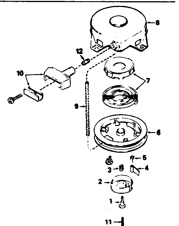Rewind starter no. 590420a