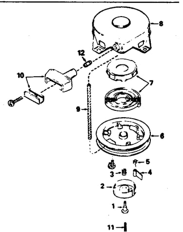 Rewind starter no. 590420a