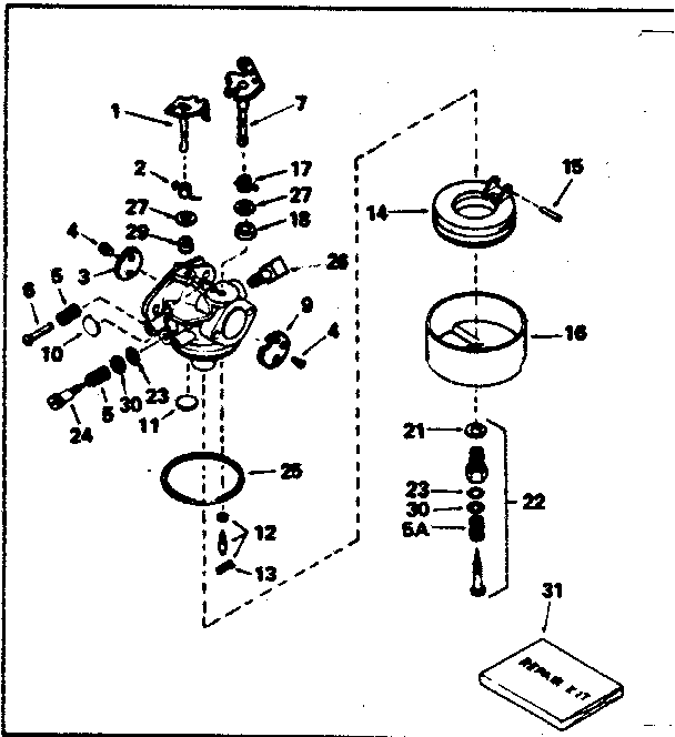 Carburetor no. 632241