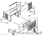 Kenmore 1068740630 cabinet parts diagram