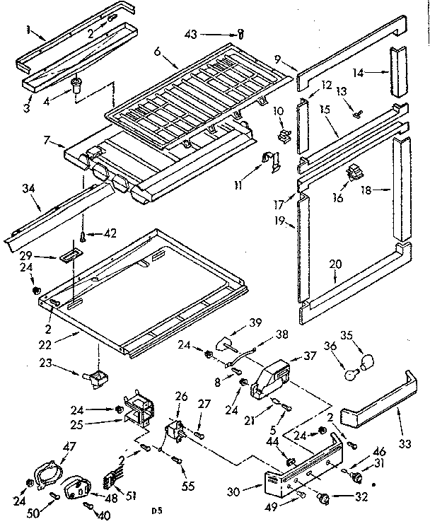 Breaker and partition parts
