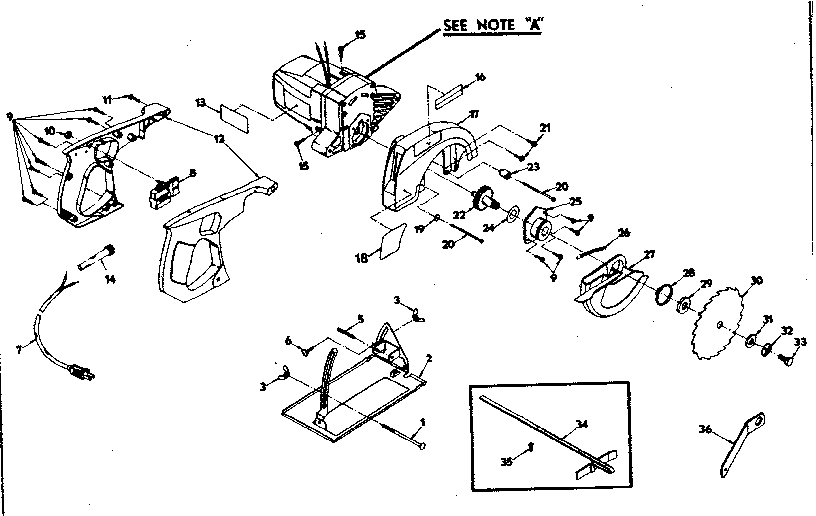 BASE AND BLADE ASSEMBLY