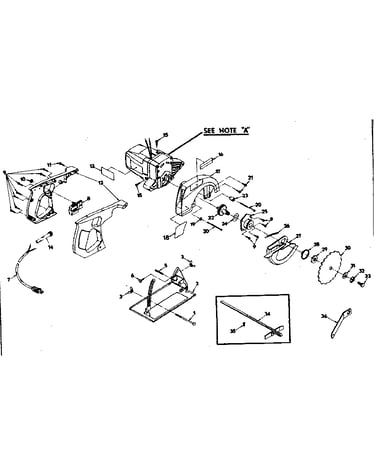 Base and blade assembly