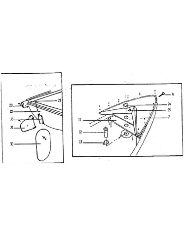 Splash deck assembly and rubber blade