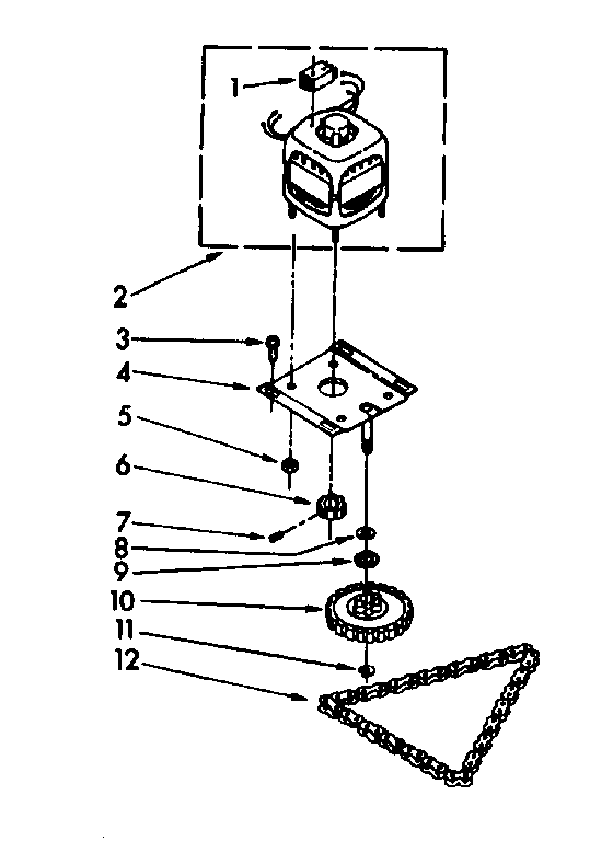 Motor and drive parts