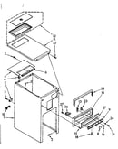 Cabinet and control parts