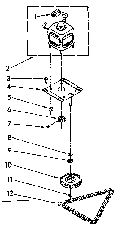 Motor and drive parts