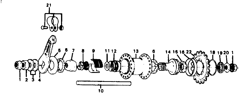 Shimano rear hub