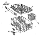 Kenmore 587151800 rack assembly diagram